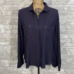 Cloth & Stone Navy Button Down Shirt